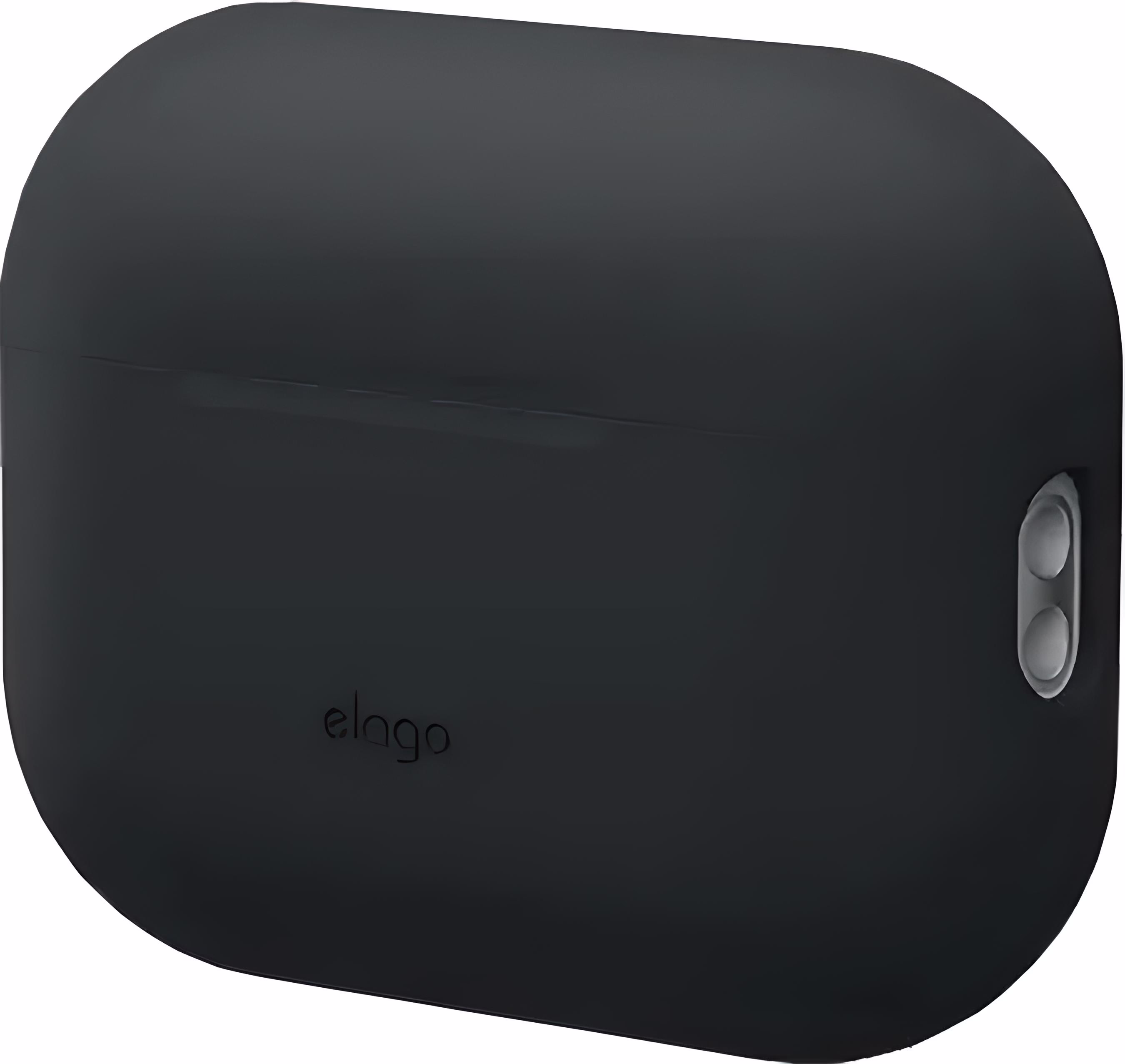 Чохол Elago Silicone Basic Case with Nylon Lanyard Black для Airpods Pro 2nd Gen